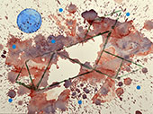 tangram with blue moon